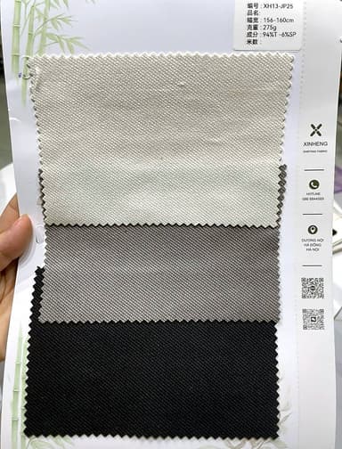 Sổ mẫu Da lộn twill JP25
