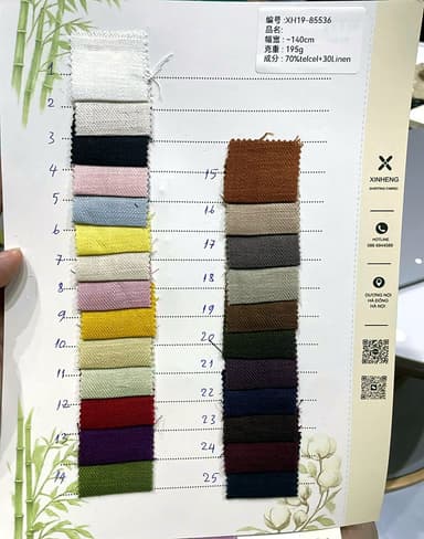 Sổ mẫu Xương cá Tencel-Linen 85536