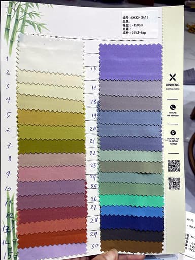 Sổ mẫu Sơ mi twill 3415