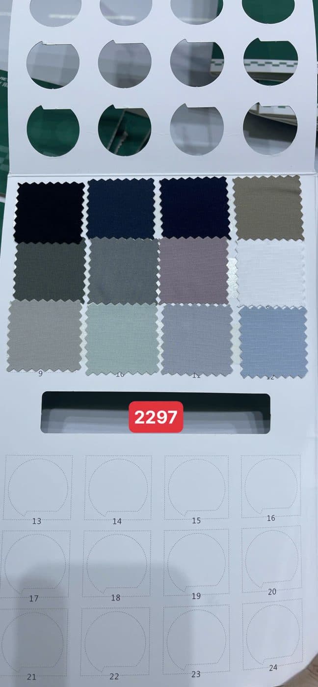 Sổ mẫu Thun thể thao 2297 (ripstop nhẹ)