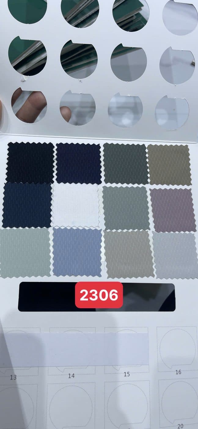 Sổ mẫu Thun thể thao 2306 (jacquard dobby hạt)