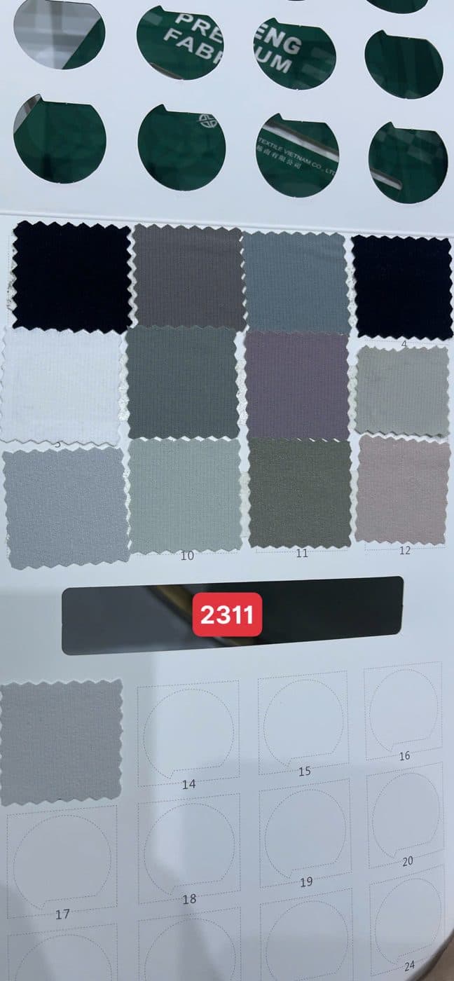 Sổ mẫu Interlock trơn 2311