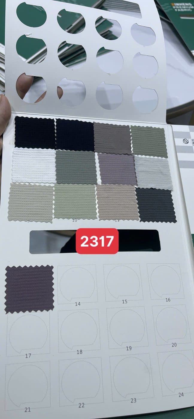 Sổ mẫu Thun thể thao 2317 (waffle ô nổi nhỏ)