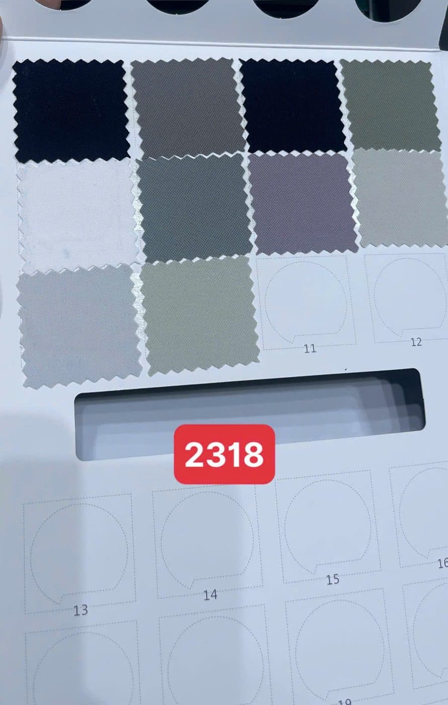 Sổ mẫu Thun thể thao 2318 (trơn micro-texture)