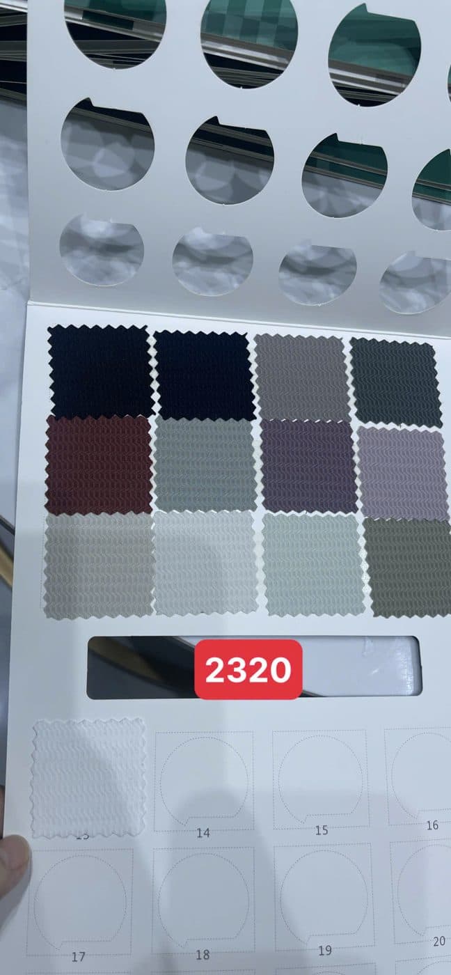 Sổ mẫu Thun thể thao 2320 (vân chữ V herringbone)
