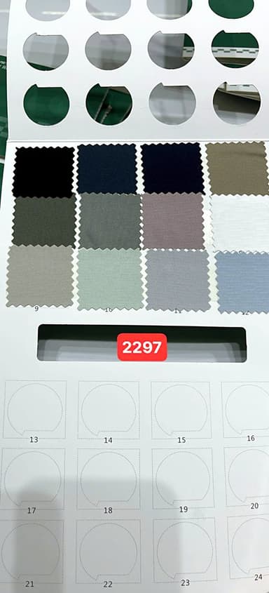 Sổ mẫu Thun thể thao 2297 (ripstop nhẹ)