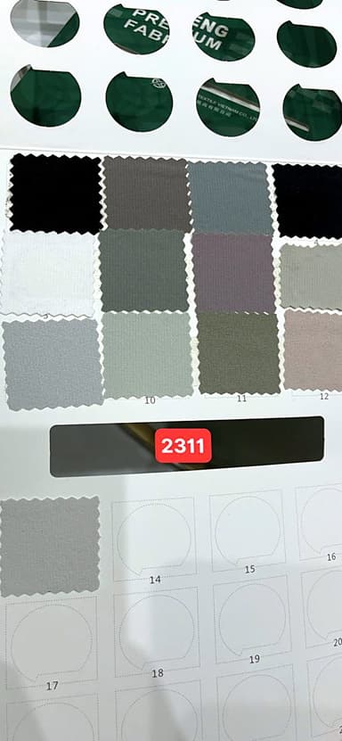 Sổ mẫu Interlock trơn 2311