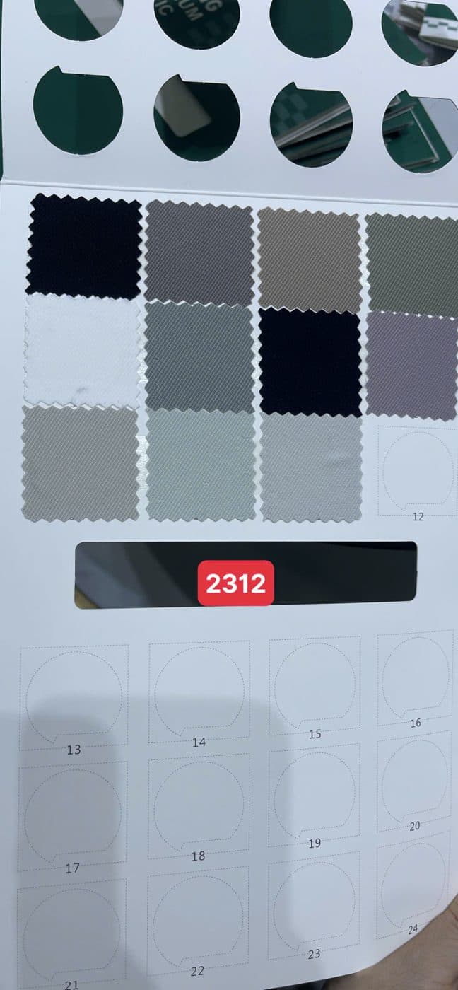 Sổ mẫu thực tế Twill knit 2312