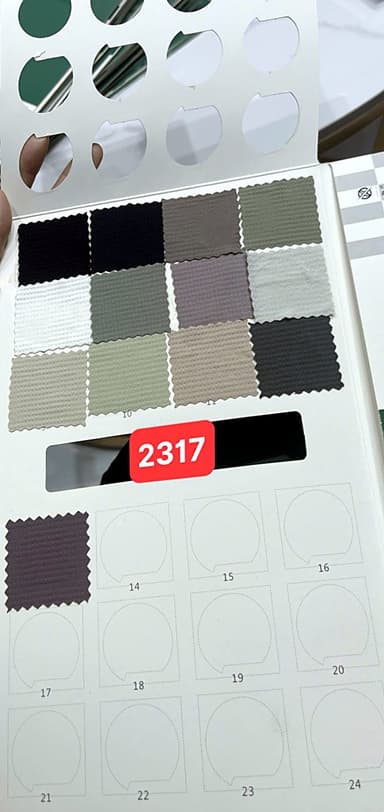 Sổ mẫu Thun thể thao 2317 (waffle ô nổi nhỏ)