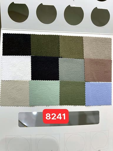 Sổ mẫu Thun thể thao 8241 (crepe bouclé sần)
