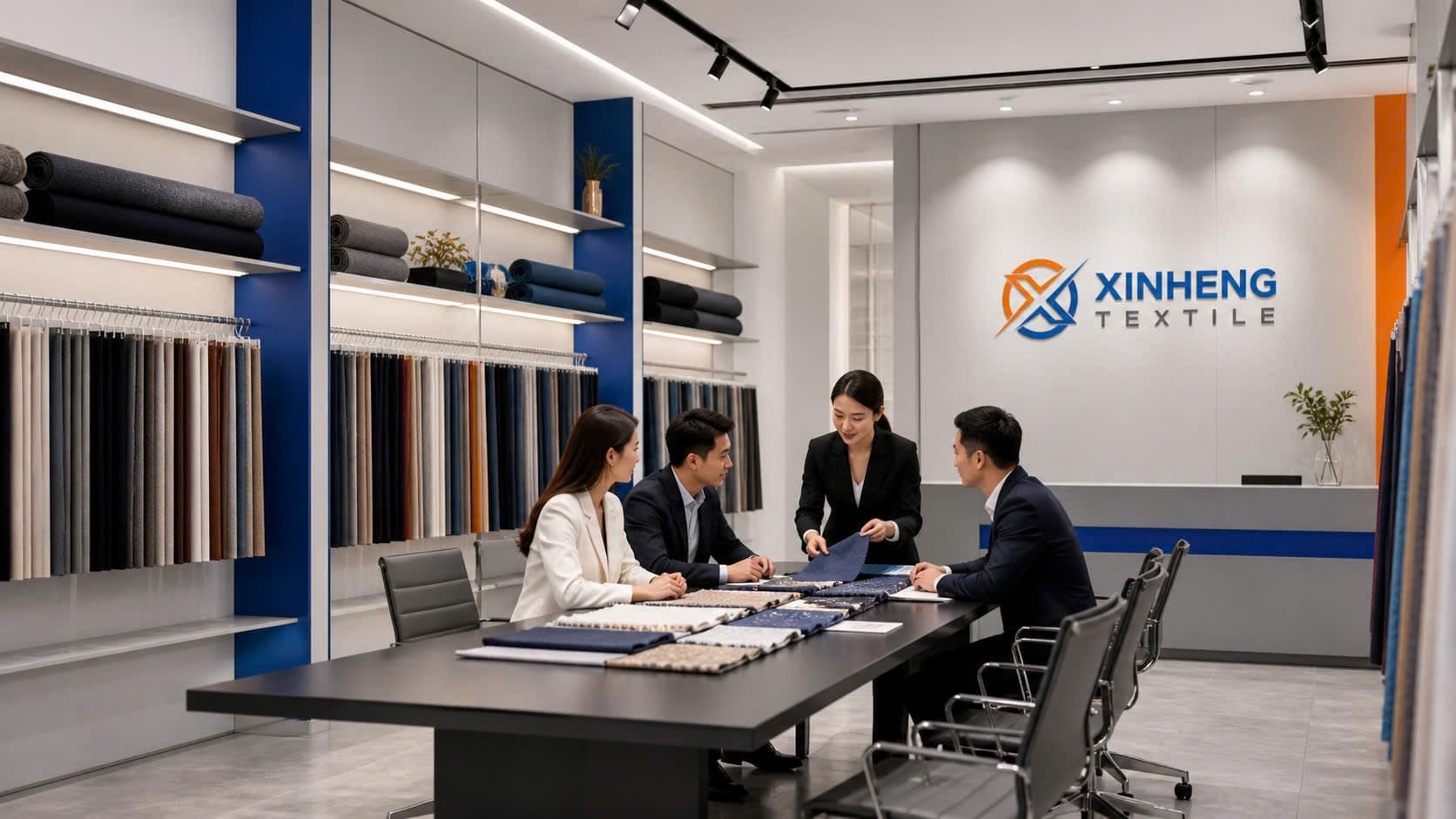 Phòng tư vấn mẫu vải Xinheng
